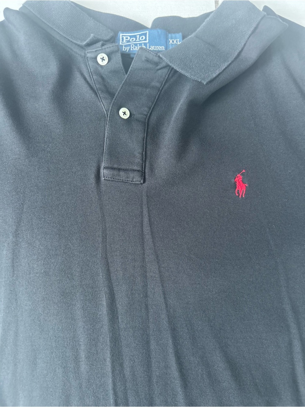 Polo by Ralph Lauren Black Polo with Red Pony Logo